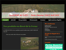 Tablet Screenshot of fermedesnoes.com
